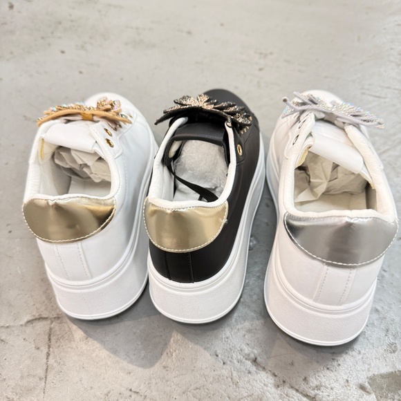 Women\'s Chunky Fashion Sneakers Platform Rhinestone Butterfly Casual Shoes 3007 main image 6